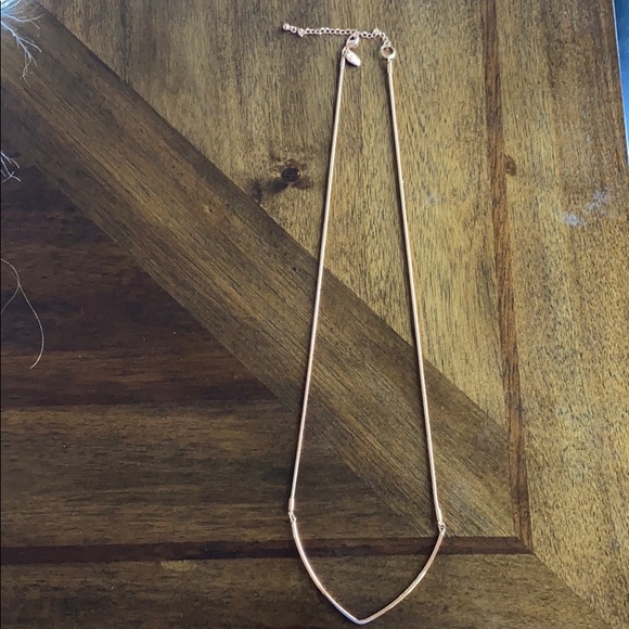 ROSE GOLD “V” NECKLACE - Picture 2 of 3